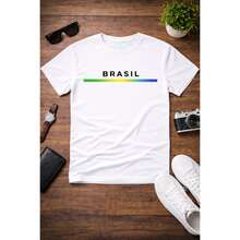 Men's Brazil T-Shirt - Comfort And Style For The World Cup - White - View 4