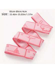 1件装多功能阻力带训练瑜伽辅助拉伸带弹力带，适用于初学者成人锻炼、舞蹈、普拉提 - 彩色 - 查看 3