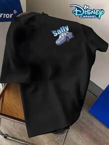 Disney, Toy Story 2026 Print Men's Fashion T-Shirt, Summer Casual And Versatile Short-Sleeve Shirt, Simple Pullover Crew Neck Short-Sleeve Men's T-Shirt, Suitable For Casual Wear And Everyday Activities, Perfect For Gifting. - màu đen - Xem 3