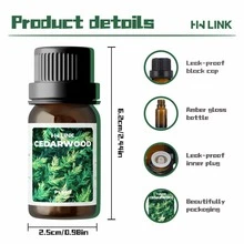 HWLINK 10毫升雪松精油，雪松油，蜡烛制作，芳香疗法，车载香薰，家居香氛，植物精油，空气清新剂，节日礼物，旅行装 - Cedarwood - 查看 4