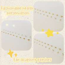 Perlas de acupresión para la oreja, la terapia de masaje de acupresión para la oreja ayuda a relajar el Body y la mente, aliviar el estrés, fácil de usar. - Multicolor - Ver 8