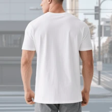 Boys' Built Different Graphic Tee - Breathable &-Wicking Black Short-Sleeve-Shirt Summer Casual Wear, Casual Summer Wear | Bold Print Top | Lightweight Fabri - White - View 3