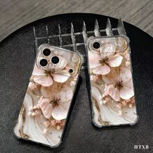 Esta funda para teléfono con estampado floral rosa y mármol es compatible con diversos modelos de teléfono, como OPPO Reno 16E/15/14/13/12/11/PRO/PLUS/PROMAX/MINI, S/A/M/NOTE, S/G/EDGE/E, Transition Spark/HANTOM/CAMON/INFINIX, Honor 400/PLAY/X/Y, OPPO Reno/A/F, OPPO Reno 14/Redmi/POCO/NOTE, etc. Transparente, sencilla, elegante y duradera, está hecha de TPU. Es ideal para celebraciones como San Valentín, Halloween y Navidad, y es ideal para uso personal o como regalo. - transparente - Ver 7