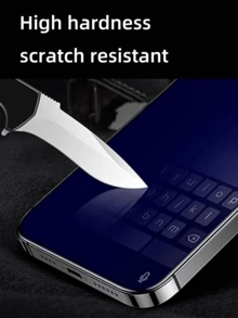 2pcs Full Coverage Privacy Tempered Glass Screen Protector Compatible With IPhone 15 Pro Max / 16 Pro / 17, Anti-Spy, Anti-Fingerprint, Smooth Touch, Scratch Resistant - Black - View 5