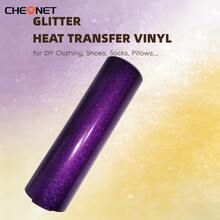 CHEONET Glitter Heat Transfer Vinyl Roll - Vibrant Multi-Color Heat Transfer Vinyl For DIY Fabric Name Tags, T-Shirts And Party Decorations, Easy To Cut, Perfect Iron-On Vinyl For DIY Fabric Projects And Garment Design - Multicolor - View 51