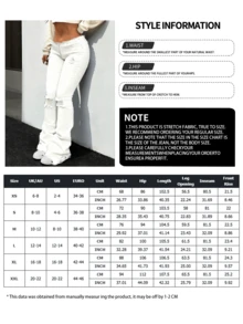 NVFelix Women's Low-Waist Slim Fit Flare Jeans, Stretchy Fabric, Distressed Details, Retro Casual Style, Perfect For Thanksgiving And New Year Wear, White - White - View 7