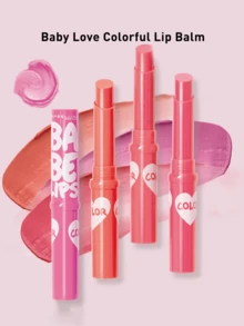 Maybelline Baby Love Nourishing Lip Balm, Moisturizing Lip Balm Infused With Shea Butter, Smooth And Hydrating, Long-Lasting Shine, Suitable For Daily Use And Makeup Priming, Suitable For All Skin Tones And Occasions, Essential Makeup Item For Youthful Radiant Lips - Baobei Love Colorful Lip Balm - View 2
