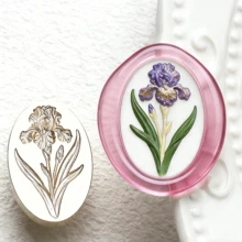 1个3D立体加厚蜡封头，浮雕花朵印章，适用于信封/贺卡/礼品盒DIY装饰印章 - 單件 - 查看 29