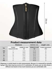 1 pieza Cinturilla con cierre frontal, Shapewear para mujer, Entrenador de cintura colombiano - Negro - Ver 2