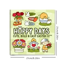 New 40-Page Happy Days Coloring Book, Includes Easter Moment Patterns, Adult Stress Relief Toy, Suitable For Graduation, Back To School Gifts, Beautiful Patterns, Clear Lines, Applicable To Stationery, School Supplies, Suitable For Gifting To Girls, Perfect Gift For Easter, Wedding Season, Mother's Day - View 10