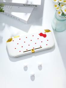 1pc Red Heart-Shaped, Bowknot Pattern Protective Case/Cover, Compatible With Switch2, Switch NS, Switch OLED, Switch Lite, Accessories For Switch2/Switch, Full Set Including Storage Bag, Game Card Case, Best Gift For Switch Players - Multicolor - View 21