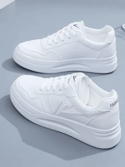 Zapatos Deportivos Casuales para Mujeres Antideslizantes Zapatillas deportivas casuales con cordones Calzado de moda para mujer, tenis casuales para estudiantes.