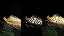 Giày adidas Originals Yeezy Boost 700 MNVN Honey Flux, chất liệu nylon màu mật ong, kiểu dáng thể thao cổ thấp, đế dày, đa năng, phù hợp cho cả nam và nữ, màu đen và vàng. - Đen và vàng - Xem 10