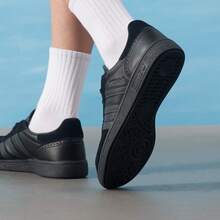 adidas originals HANDBALL SPEZIAL 舒適柔軟 板鞋 男女同款 黑色 - 黑色 - 查看 4