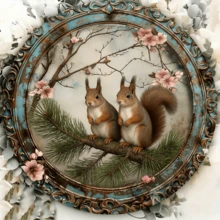 1pc Vintage Round Metal Sign With Bird Mother And Baby, Indoor/Outdoor Decor Sign For Home, Cafe, Apartment, Restaurant, Street, Living Room Wall, Holiday Gift Round Wall Decor, Boho Wall Decor, Metal Wall Art, Farmhouse Wall Decor, Circle Wall Decor, Bedroom Wall Decor, Round Mirror, Woven Wall Hanging, Living Room Wall Art, Celestial Wall Decor - 彩色 - 查看 5