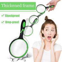 1pc Magnifying Glass, 10x Handheld Reading Magnifying Glass With 100mm Magnifying Lens, Featuring A Non-Slip Soft Rubber Handle, Shatterproof Magnifying Glass, Suitable For Reading, Maintenance And Observation. - Multicolor - View 5