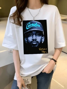 Boys And Girls' Same Style Pure Cotton T-Shirt, Clothing Preferred By Young People, GammaBlue11sSneakerMatchTeesBlackNipsey.BigFaceUnisexStreetwear,Teenboyclothes,Boysvalentinesshirt,Graphictee,Valentinesclothes,Teengirlclothes,Cutetops,Shirtsforteengirls,Babyteesy2kwomen,Girlstops,Kpopdemonhunters,Kidsgirlsclothing,Valentineoutfitsforwomen,Kpop,Girlsoutfitsets,Mardigras,Summeroutfits,Mommyanddaughtermatchingoutfit,Valentineoutfitsforwomen,Familymatchingoutfits,Valentinesgifts,Winterclothesforgirls,Summeroutfitsforwomen,Mommyandmematchingoutfit - 白色 - 查看 1