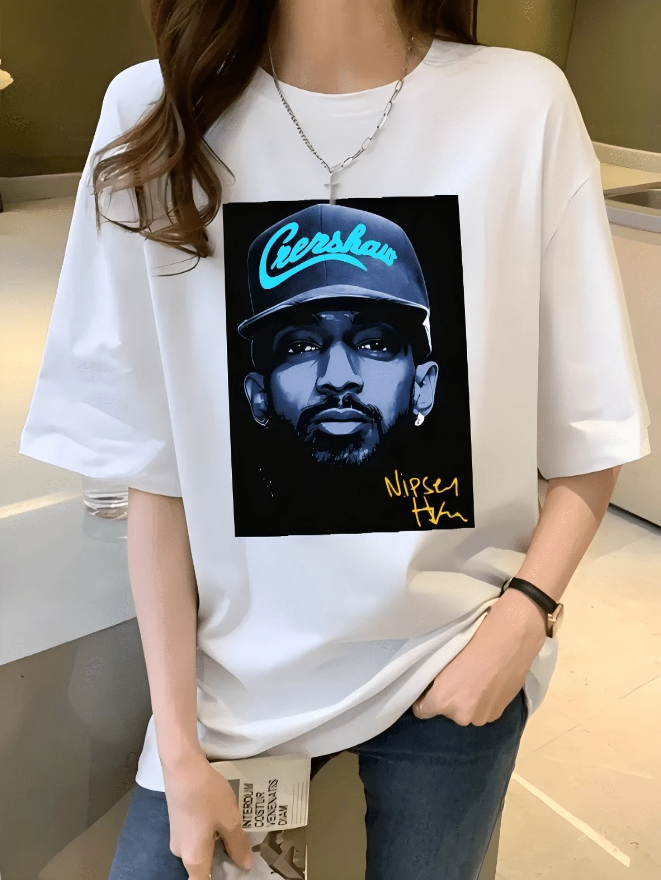 Boys And Girls' Same Style Pure Cotton T-Shirt, Clothing Preferred By Young People, GammaBlue11sSneakerMatchTeesBlackNipsey.BigFaceUnisexStreetwear,Teenboyclothes,Boysvalentinesshirt,Graphictee,Valentinesclothes,Teengirlclothes,Cutetops,Shirtsforteengirls,Babyteesy2kwomen,Girlstops,Kpopdemonhunters,Kidsgirlsclothing,Valentineoutfitsforwomen,Kpop,Girlsoutfitsets,Mardigras,Summeroutfits,Mommyanddaughtermatchingoutfit,Valentineoutfitsforwomen,Familymatchingoutfits,Valentinesgifts,Winterclothesforgirls,Summeroutfitsforwomen,Mommyandmematchingoutfit - 白色 - 查看 1