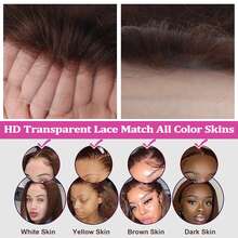 200% Density 32 Inches Brown Straight 13x4 13*6 5*5 Lace Front Wigs Long Chocolate Brown Straight Human Blended Hair Wigs For Women Mocha Brown Silky Straight Blended Hair Glueless Hairpiece Wigs 13*4 HD Transparent Lace Frontal Wig Brown Straight Hair Wigs - S4 - View 7