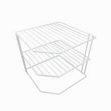 Estante organizador esquinero 3 niveles - Blanco - Ver 6