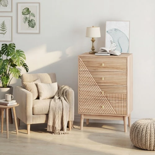 Storage Cabinets - Wood Color - View 1