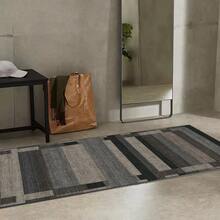 1 pieza Alfombra/Alfombra/Alfombra de área/Alfombra de baño/Felpudo/Alfombra de pasillo/Alfombra de pasillo, Estilo nórdico INS - Patrón geométrico a rayas minimalista moderno - Alfombra de pasillo larga para pasillo, baño, cocina, entrada, pasillo, mesita de noche, sala de estar, dormitorio, etc. + Alfombra lavable suave, decoración del hogar - Multicolor - Ver 8