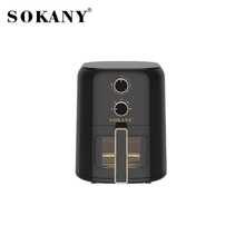 SOKANY 10120 5升容量空气炸锅，全自动多功能电炸锅，1350瓦强劲功率，80-200°C宽广温度范围，双旋钮温度和定时控制（0-60分钟），不粘内胆，适用于炸薯条、鸡翅、烤鸡、蛋挞、培根等。 - 黑色 - 查看 12