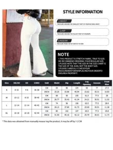 NVFelix 2026新款白色高腰喇叭牛仔裤，轻薄弹力面料，优雅时尚，Y2K户外休闲风，适合春夏穿着 - 白色 - 查看 7