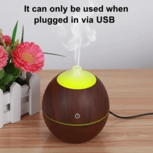 1个仿木纹空气加湿器，家用/卧室/浴室加湿器，防止空气干燥，200毫升/USB供电 - 空氣加濕器[插電使用] - 查看 3