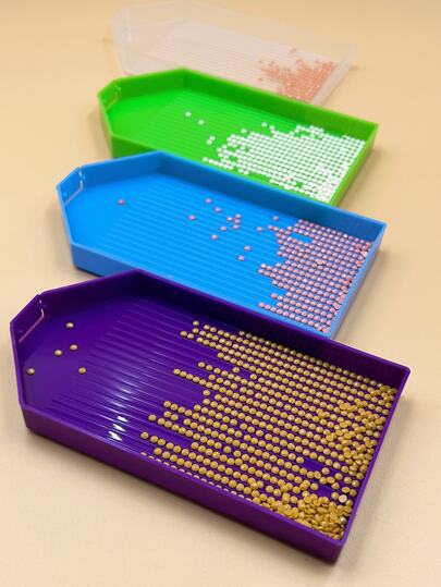 [Diamant Aufbewahrungsbox] Große Diamant-Malerei Aufbewahrungsbox mit Schnalle, verstellbarer Öffnung, Doppelnutzung, hohe Kapazität, speziell für die Organisation von 5D Diamant-Malerei Zubehör und Werkzeugen entwickelt