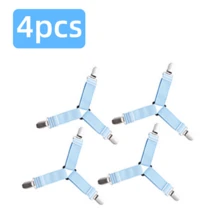 Triangle Bed Sheet Fastener, Adjustable Elastic Sofa/Bed Sheet Clip, Tablecloth Fixing Strap, Anti-Slip Bed Sheet Buckle, Christmas Gift - Multicolor - View 9