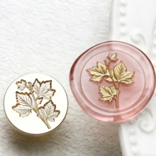 1个3D立体加厚蜡封头，浮雕花朵印章，适用于信封/贺卡/礼品盒DIY装饰印章 - 單件 - 查看 28