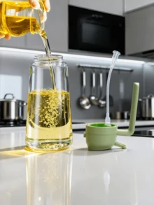 1个大容量塑料喷油器，坚固耐用，适用于烧烤、烘焙、烹饪、沙拉，母亲节父亲节礼物 - 彩色 - 查看 6