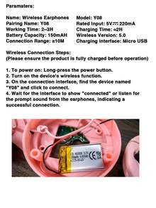 GENAI Wireless Headphones, Support Wireless/Wired Connection, TF Card Multi-Mode, Comfortable Wearing, With Microphone, HiFi Stereo, Foldable & Lightweight, Deep Bass, Suitable For Home, Office, Mobile Phones And Computers - Standard - View 10