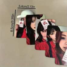 Set de 5 tarjetas fotográficas de grupo de chicas, tarjetas coleccionables de fans, impresión laminada brillante a doble cara - Multicolor - Ver 8