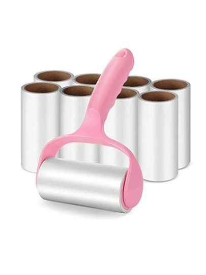 Pet Hair Remover Roller Set, Super Sticky For Removing Lint, Fuzz And Hair From Clothes, Carpets, Car Seats