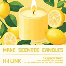 HWLINK 10ml 檸檬香調水果精油,清新空氣,適用於加濕器/擴香機,可用於蠟燭製作,節日禮物,藤條擴香 - Lemon - 查看 6