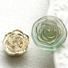 1个3D立体加厚蜡封头，浮雕花朵印章，适用于信封/贺卡/礼品盒DIY装饰印章 - 單件 - 查看 23
