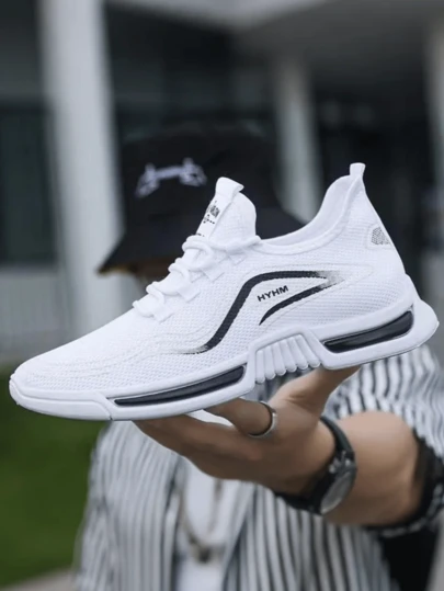 Zapatillas Deportivas Hombre Moda Informal tenis para hombre Zapatillas de Running para Estudiantes Juveniles Malla Antiolor Transpirables Antideslizantes Ligeras para Verano y Otoño