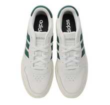 Adidas New LITECOURT Series Thick Sole Durable Comfortable White & Green Casual Commuting Skateboard Shoes JI2170 - White Green - View 3