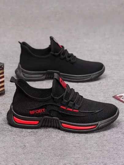 Zapatos de malla transpirable para hombre,Zapatillas con cordones para hombre, zapatillas de malla transpirable para caminar, zapatillas de tenis para hombre, zapatillas de malla informales para hombre, zapatillas con cordones de punto, zapatillas transpirables, zapatillas informales para hombre, zapatillas para correr o para caminar. Zapatillas deportivas transpirables de malla ligera antideslizante con cordones acolchados.