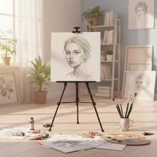 nerd hunters Aluminum Folding Easel For Painting And Drawing, Lightweight Art Stand For Canvas - 1PC - View 5