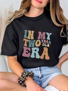 Suéter De 2 Lados Para Niños Pequeños, Segundo Cumpleaños Bodysuit, Segundo Cumpleaños Romper, Dos Años De Edad, Segundo Cumpleaños Regalos Para Chicas Camiseta - Negro - Ver 2