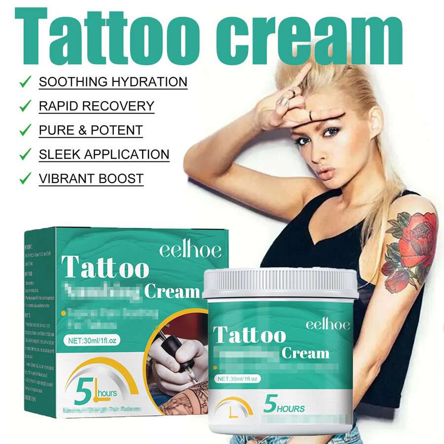 30ml,Tattoo Care Cream, Moisturizes The Skin Of The Tattoo, Relieves And Relaxes After The Tattooing Process, Repairs The Skin Tattoo Marks And Brightens The Care Cream. - Nhiều màu - Xem 1