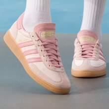 Adidas Originals HANDBALL SPEZIAL Comfortable And Versatile Sneakers, Unisex, Pink - Pink - View 1