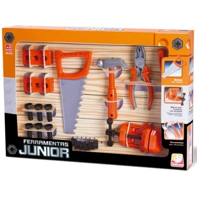 Kit Brinquedo de Ferramentas Infantil Júnior com 19 Peças - Silmar