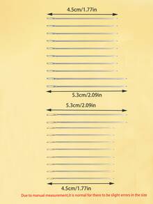 10pcs Sewing Needles, Gold Or Silver Tail Available. Household Essential. For Mending, DIY Embroidery And Sewing - Sewing Needle - View 6