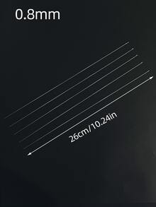 5件組 26cm 加長串珠鉤針套組，水晶串珠鉤針 0.4–0.9mm 多種尺寸可選，適用水晶與散珠項鍊製作的精準工具，打造精緻珠寶的高級配件 - 水晶鉤針 - 查看 9