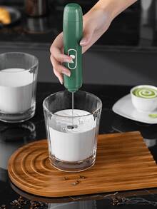 Electric Milk Frother, Mini Handheld Milk Foamer, Wireless Milk Frother For Home Use - Multicolor - View 5