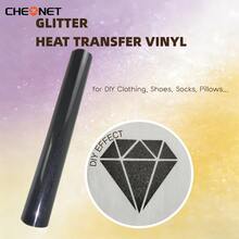 CHEONET Glitter Heat Transfer Vinyl Roll - Vibrant Multi-Color Heat Transfer Vinyl For DIY Fabric Name Tags, T-Shirts And Party Decorations, Easy To Cut, Perfect Iron-On Vinyl For DIY Fabric Projects And Garment Design - Multicolor - View 52